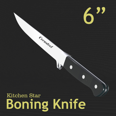 Ergonomic Pakka Handle Cerasteel Knife 6'' Boning Knife